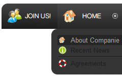 vertical submenu examples Hierarchical Menu Using Graphics